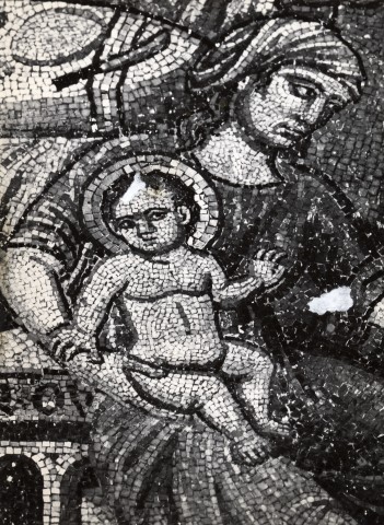 Rigamonti, F. — Cavallini Pietro - sec. XIII - Maria Vergine bambina sulle ginocchia della levatrice — particolare